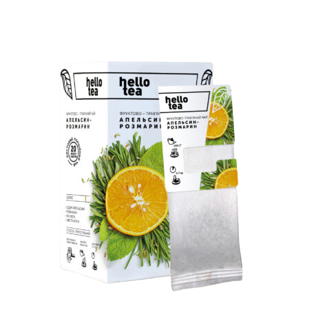 Чай hello tea фруктовий Апельсин-Розмарин 20 фільтр-пакетів
