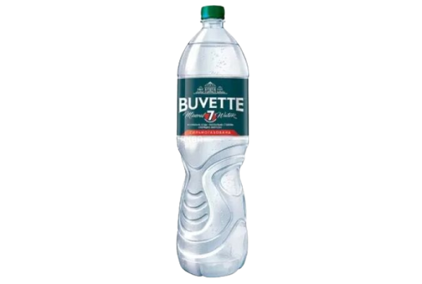 Buvette №7, 1,5л. Бювет, Вода мінеральна сильногазована, ПЕТ. Упаковка 6шт.