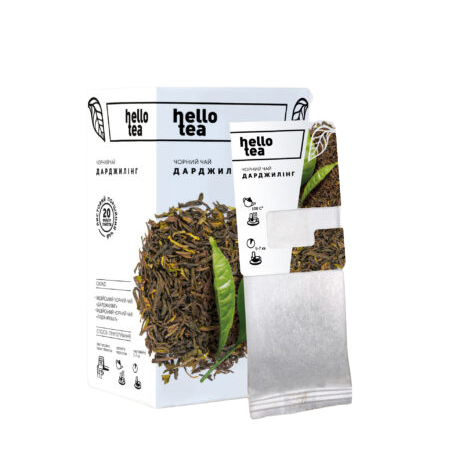 Чай hello tea чорний Дарджилінг 20 фільтр-пакетів