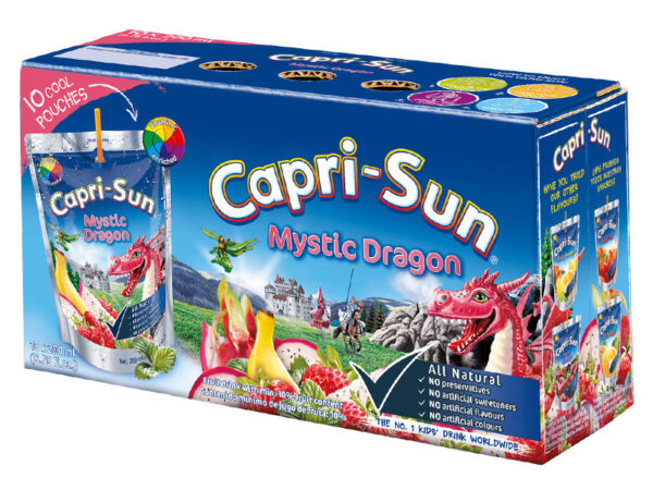 Сік Capri-Sun, Mystic Dragon. Упаковка 10 шт.