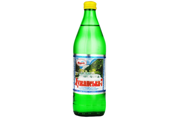 Лужанська-7, 0,5 л, Вода мінеральна газована, скло (ТМ Маргіт)