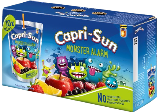 Сік Capri-Sun, Monster Alarm. Упаковка 10 шт.