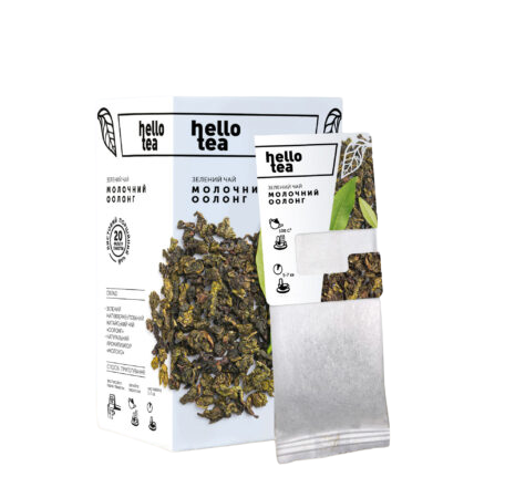 Чай hello tea зелений Молочний Оолонг 20 фільтр-пакетів