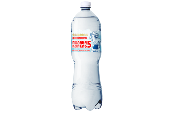 Поляна Купель-5, 1,5л. Вода мінеральна газована, ПЕТ (ТМ Алекс). Упаковка 6шт.
