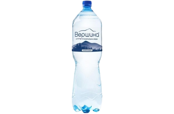 Вода Вершина мінеральна газована 0,5л. ПЕТ (ТМ Алекс). Упаковка 12шт.