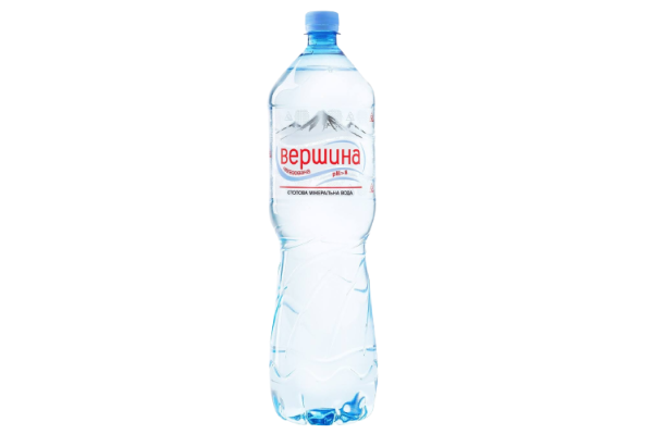 Вода Вершина мінеральна негазована 0,5л. ПЕТ (ТМ Алекс). Упаковка 12шт.