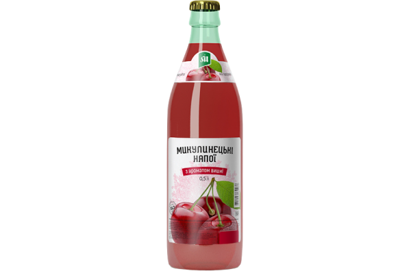 Микулинецькі напої "Вишня", 0,5л. Скло. Упаковка 20шт.